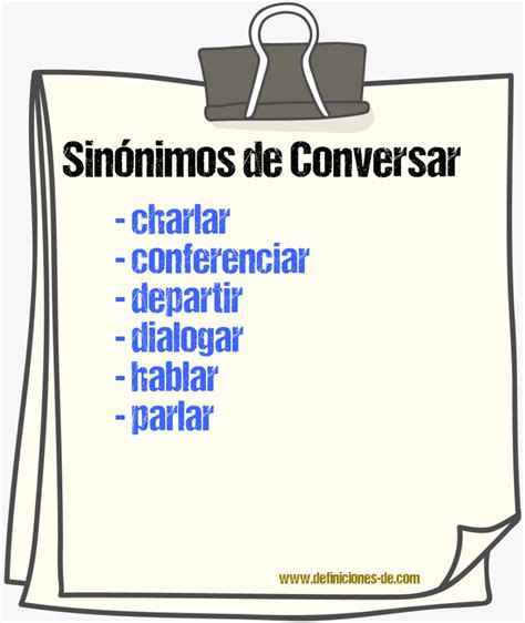 hablar sinonimo|sinónimos de conversar.